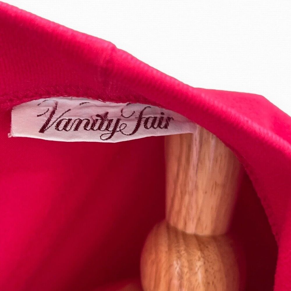 Vanity Fair Velour Raspberry Robe Size Small Vintage Bath Robe House Coat Womens - Picture 4 of 14